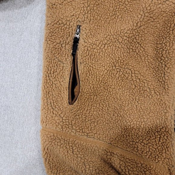 Patagonia Mens Medium Classic Retro-X Jacket Deep Pile Fleece Sherpa Brown - Picture 8 of 16